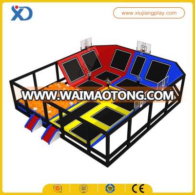 Field assembly cheap kids indoor/outdor trampoline park for sale